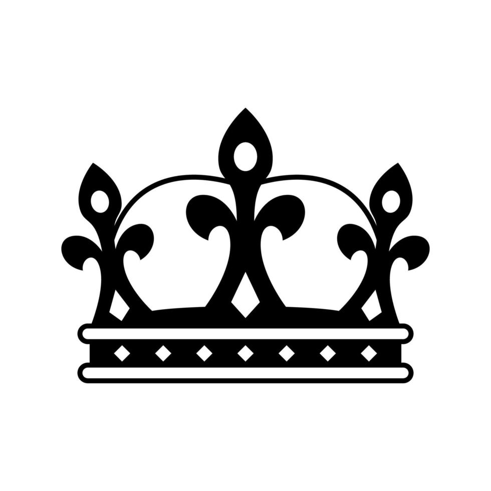 Crown isolated on white background vector