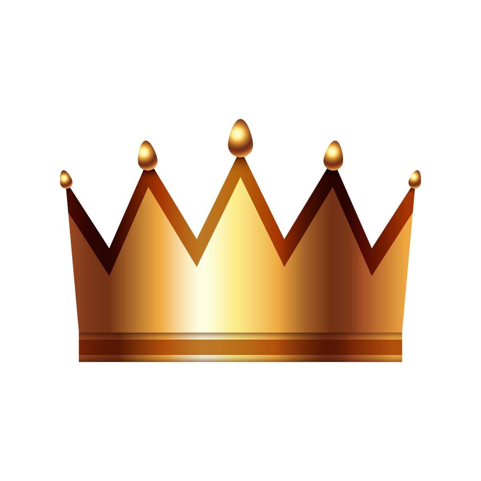 Crown isolated on white background vector