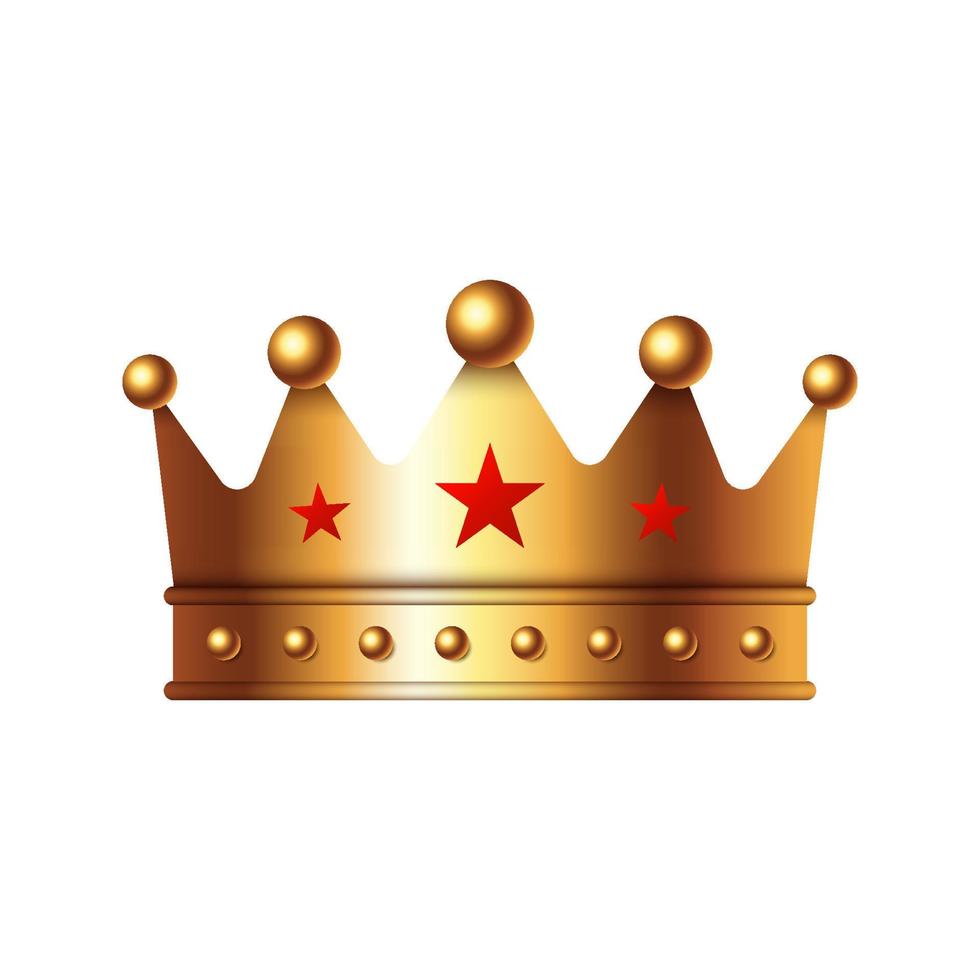 Crown isolated on white background vector