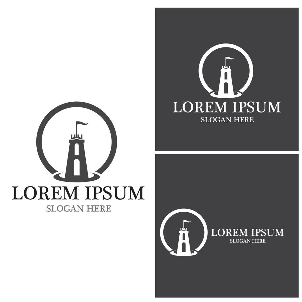 Fortress icon and symbol vector template