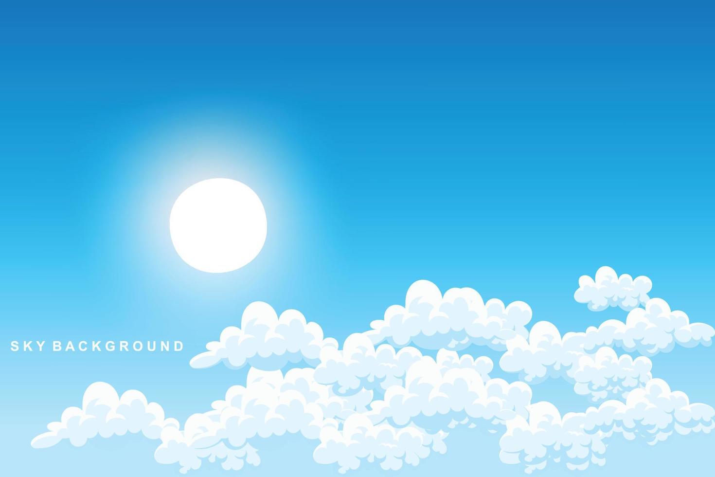 Cloud Background Design, Sky Landscape Illustration, Decoration Vector, Banners And Posters vector