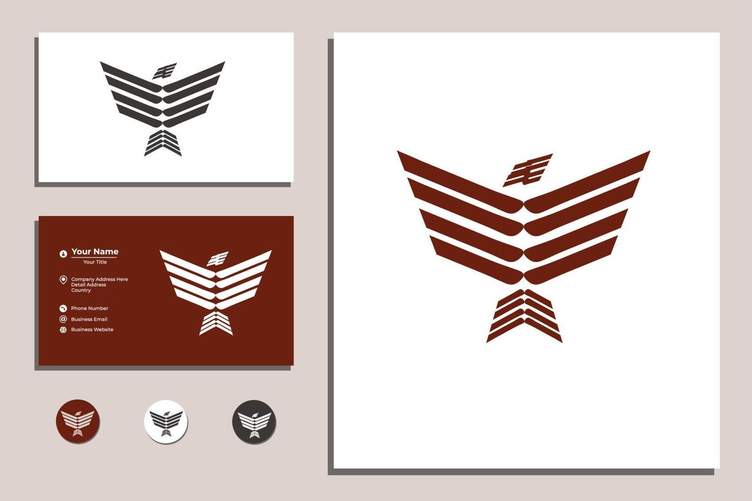 logotipo vectorial del águila americana vector
