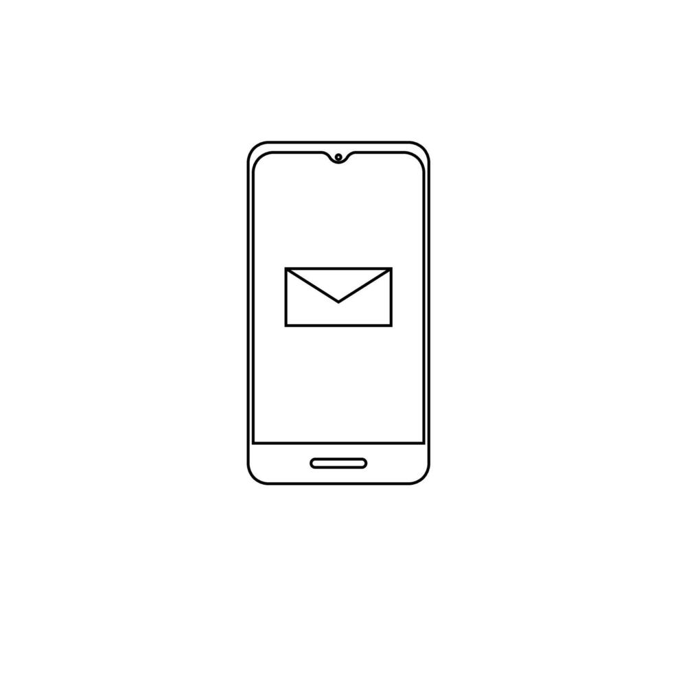 Smartphone flat icon vector illustration