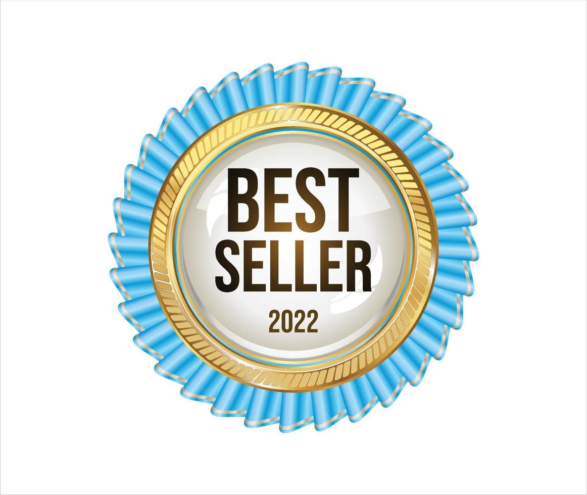 Best seller icon gold design vector  logo isolated on white background