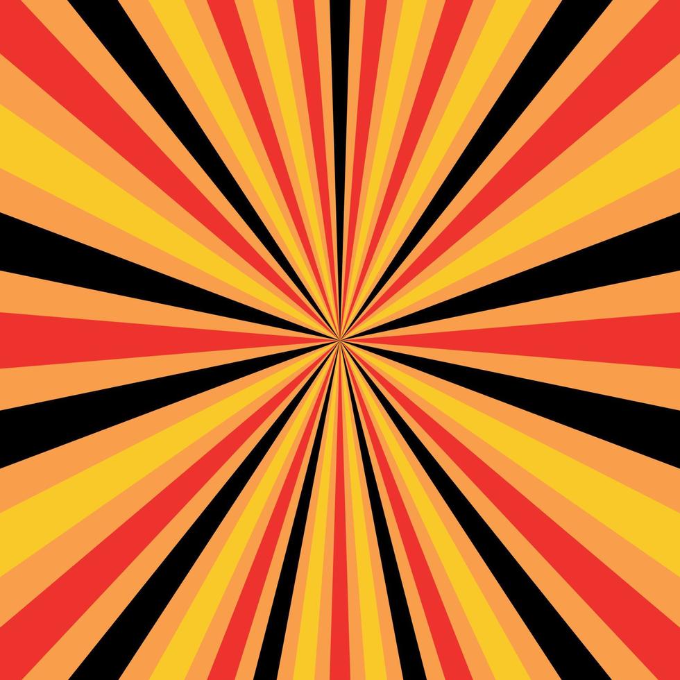 Sunbeams, colored rays background, vector