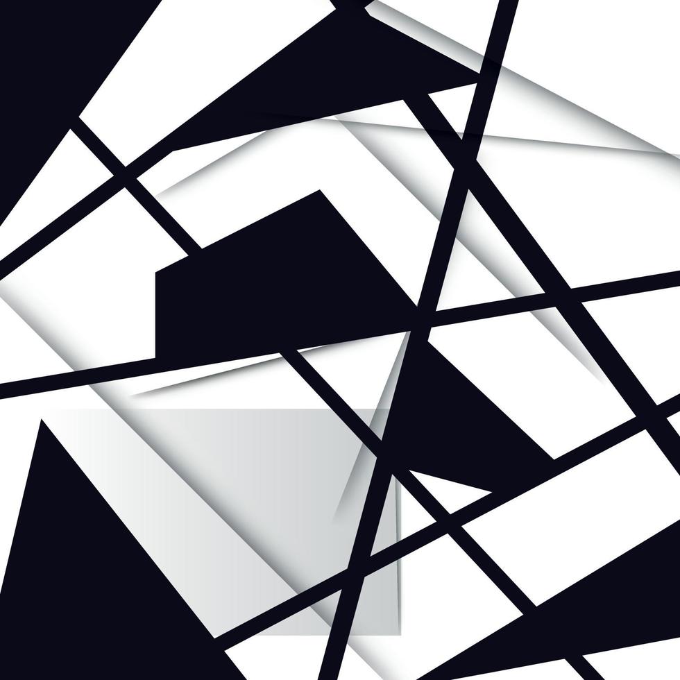 Abstract background black white geometric vector