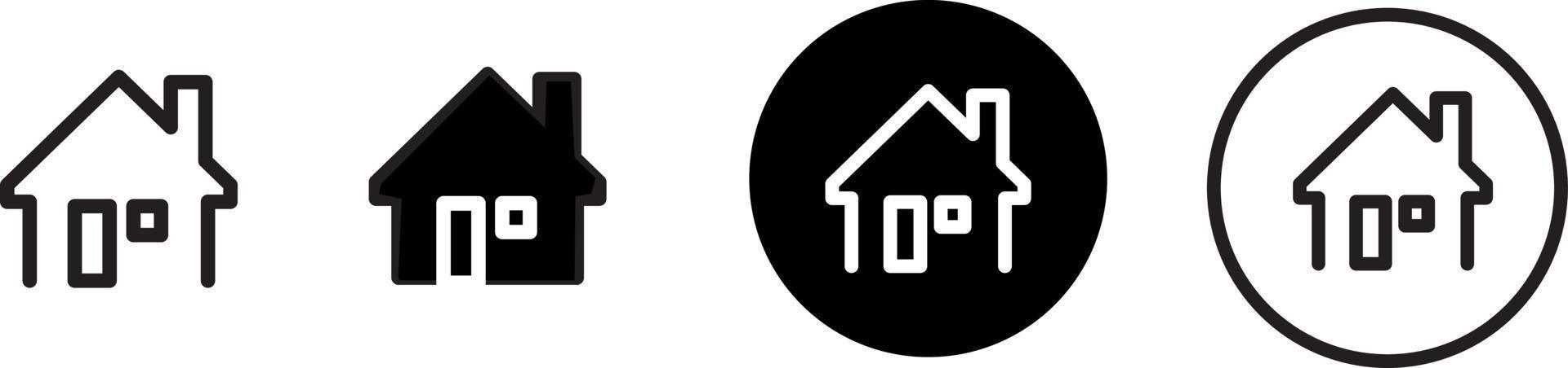 Detached house icon . web icon set .vector illustration vector