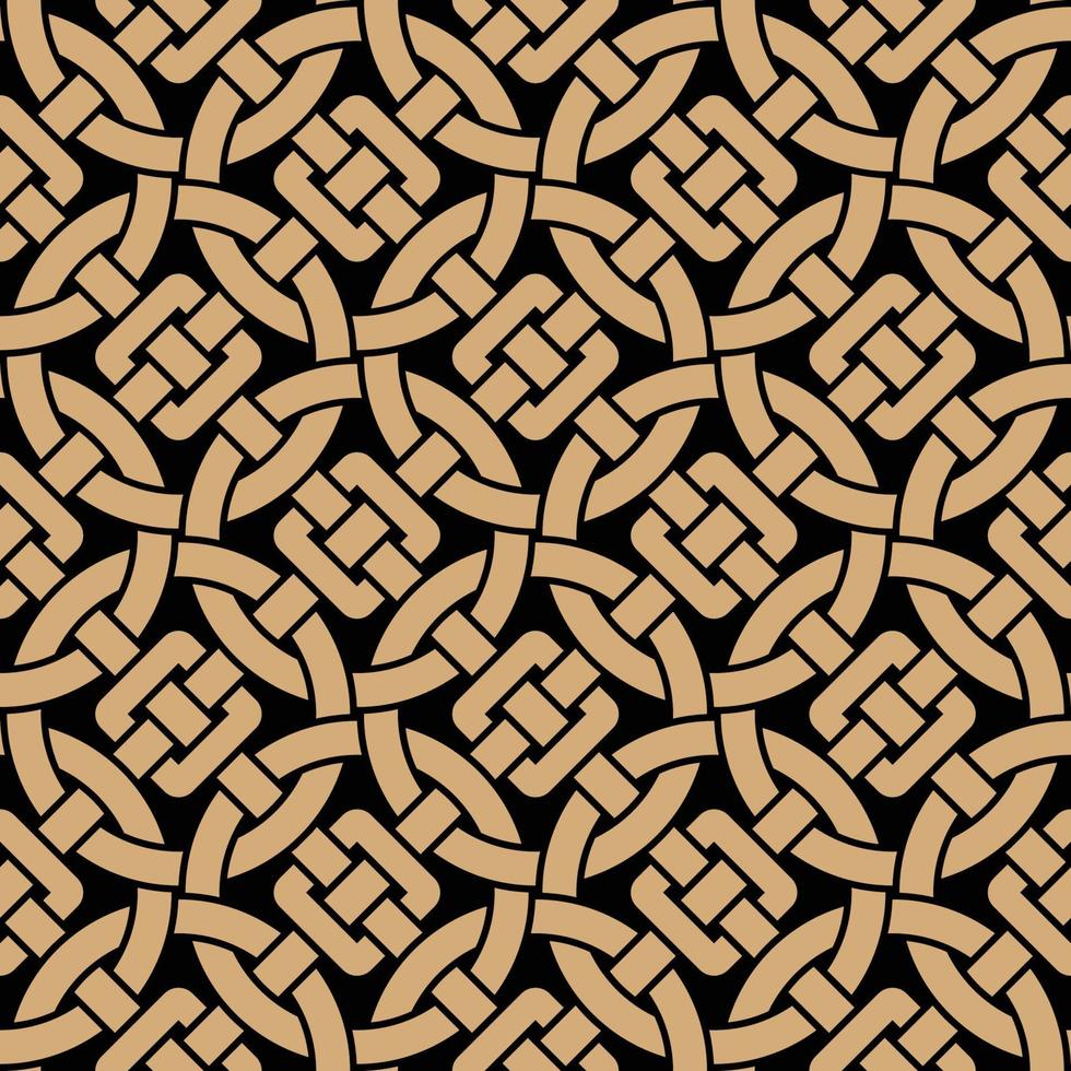 Seamless Pattern With Celtic Knot Style vector