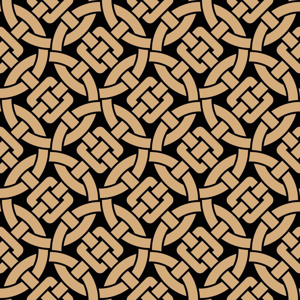 Seamless Pattern With Celtic Knot Style vector