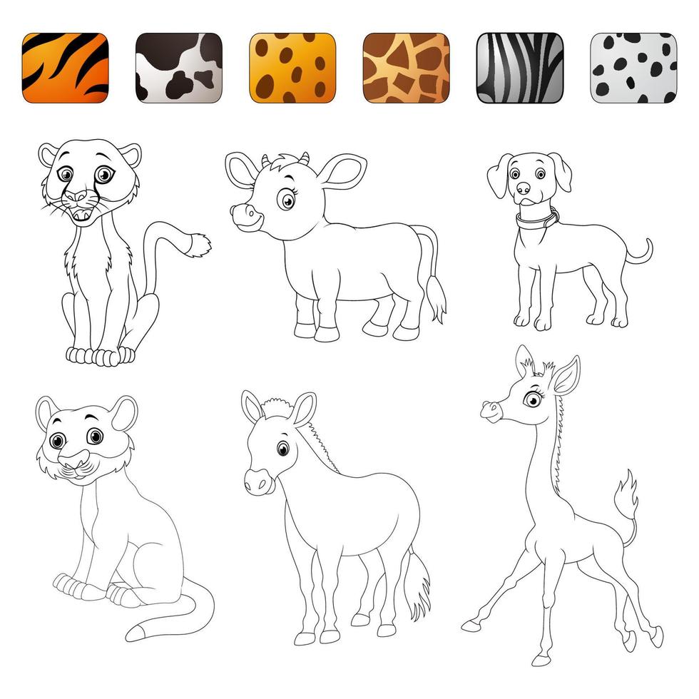 Game make the choice skin matching vector