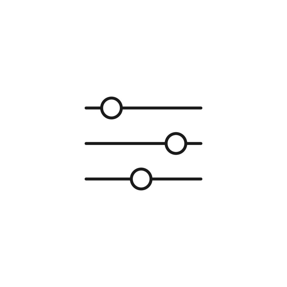 interfaz de los signos del sitio web. símbolo de contorno minimalista dibujado con línea fina negra. adecuado para aplicaciones, sitios web, páginas de Internet. icono de línea vectorial de la barra de sonido vector