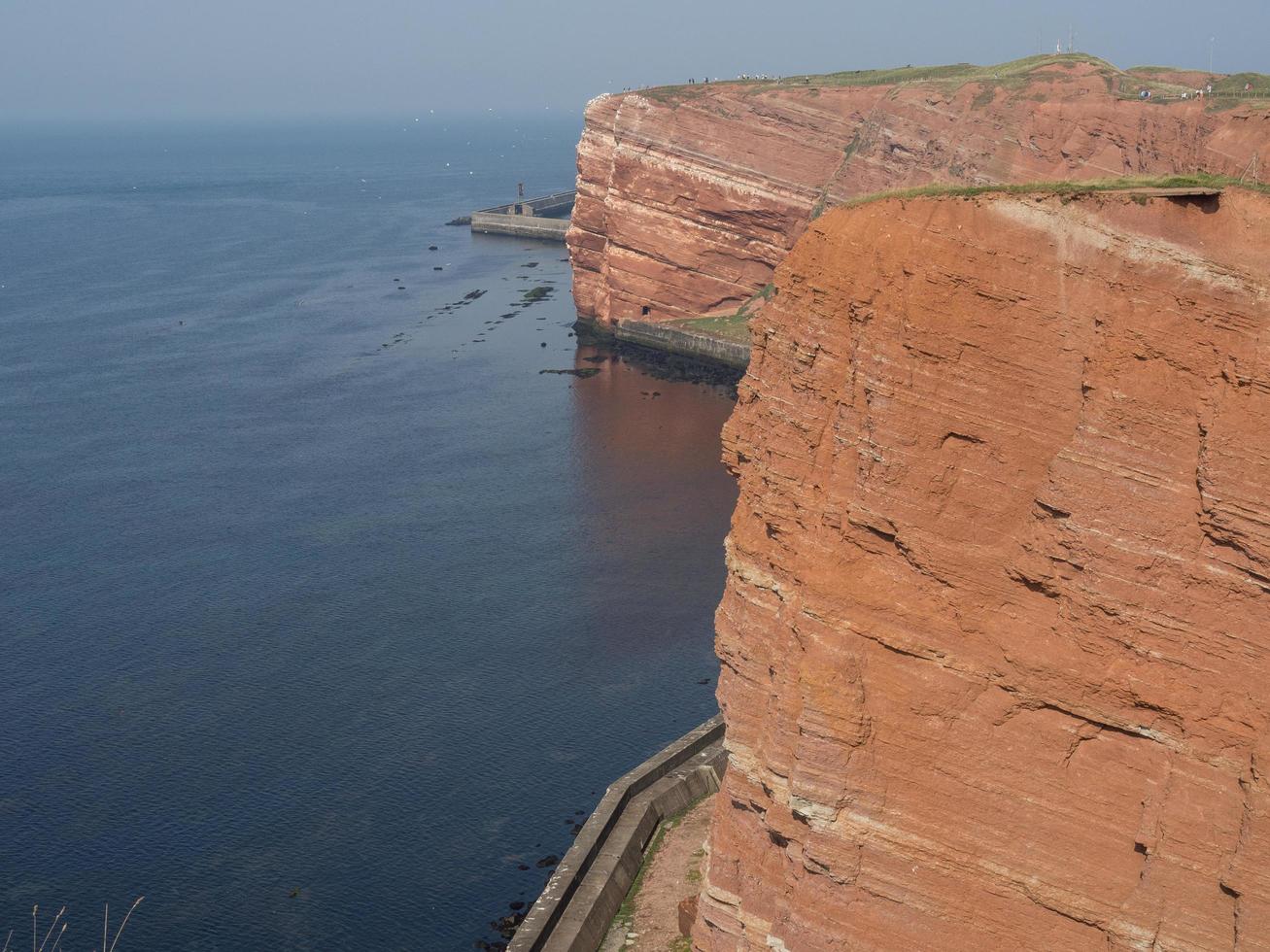 isla de helgoland en el mar del norte foto