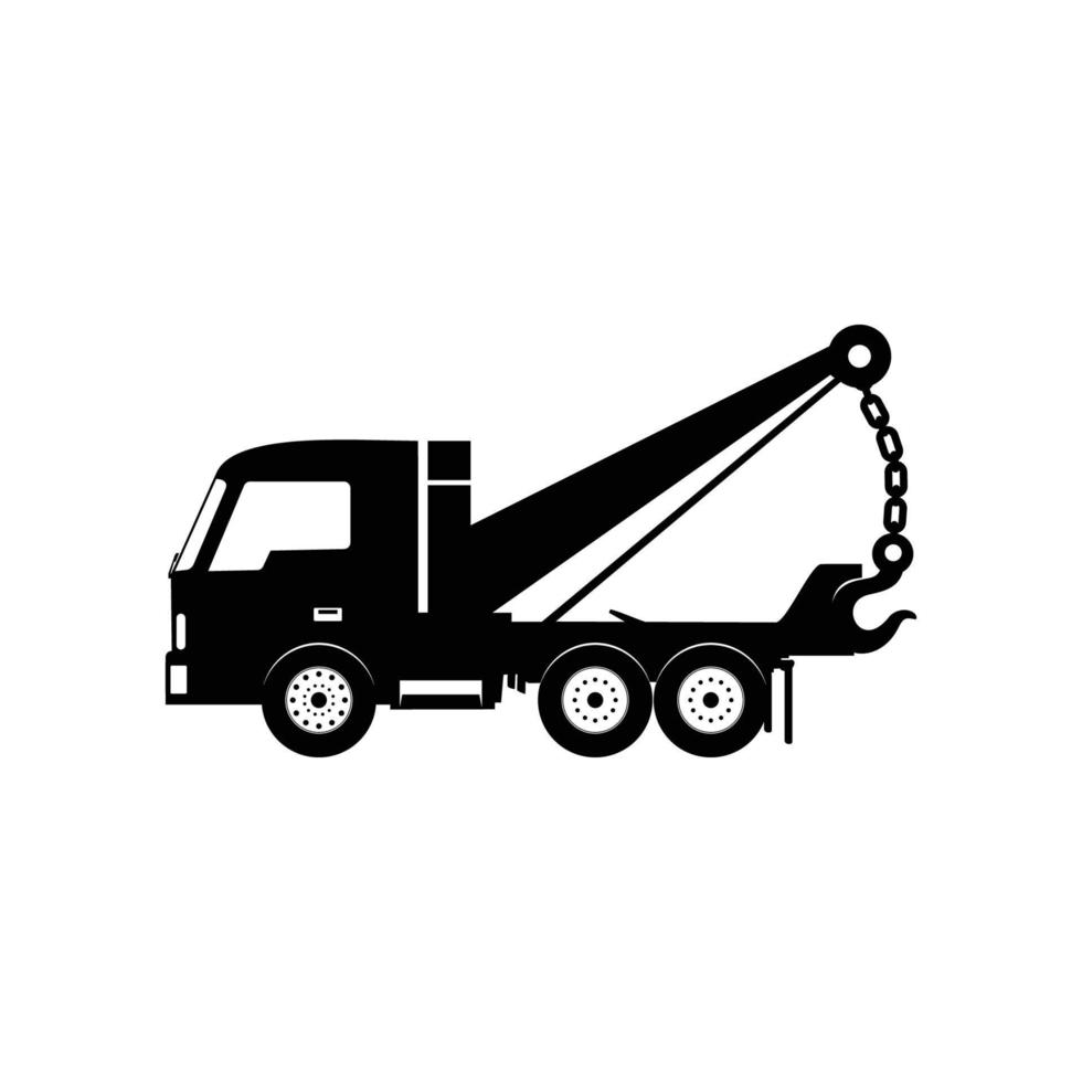 Truck silhouette abstract logo template vector illustration