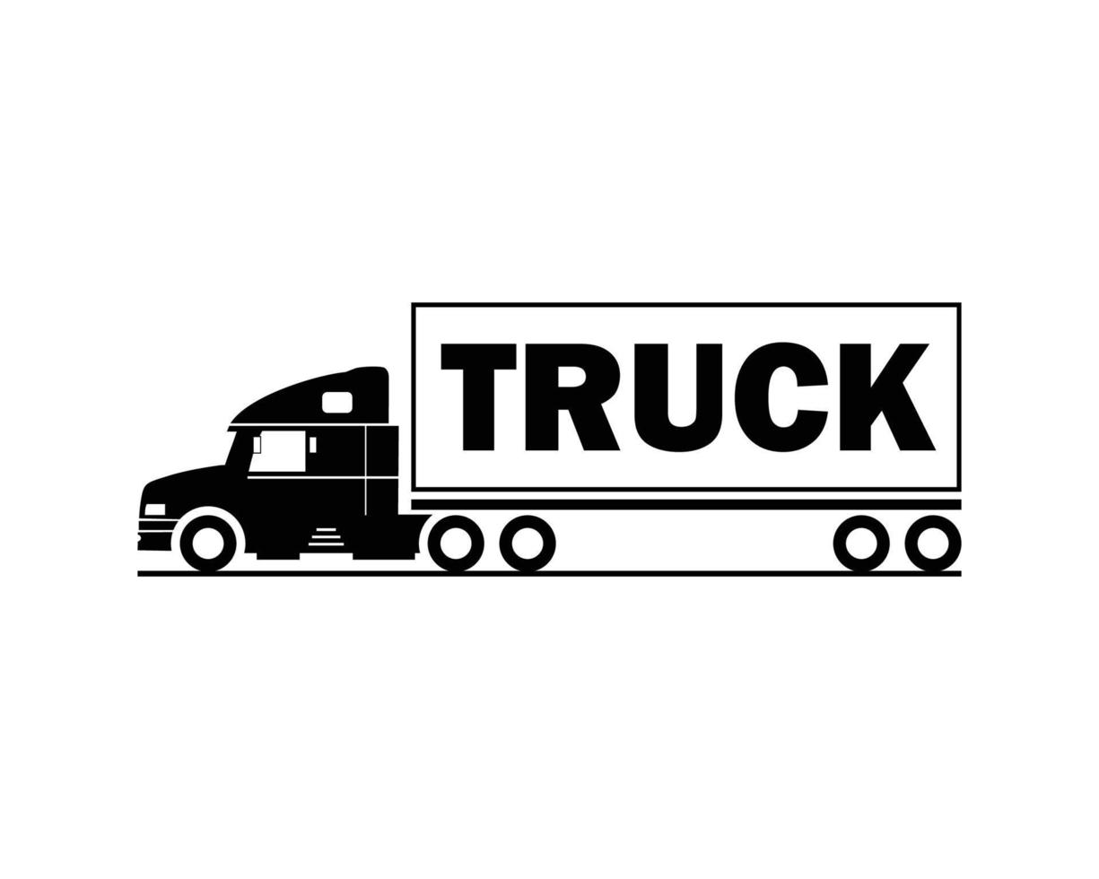 Icon Truck silhouette symbol logo template vector