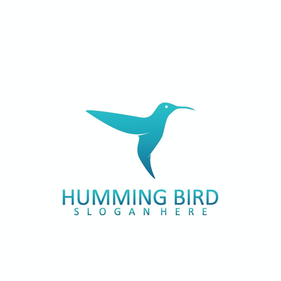 Humming bird logo vector