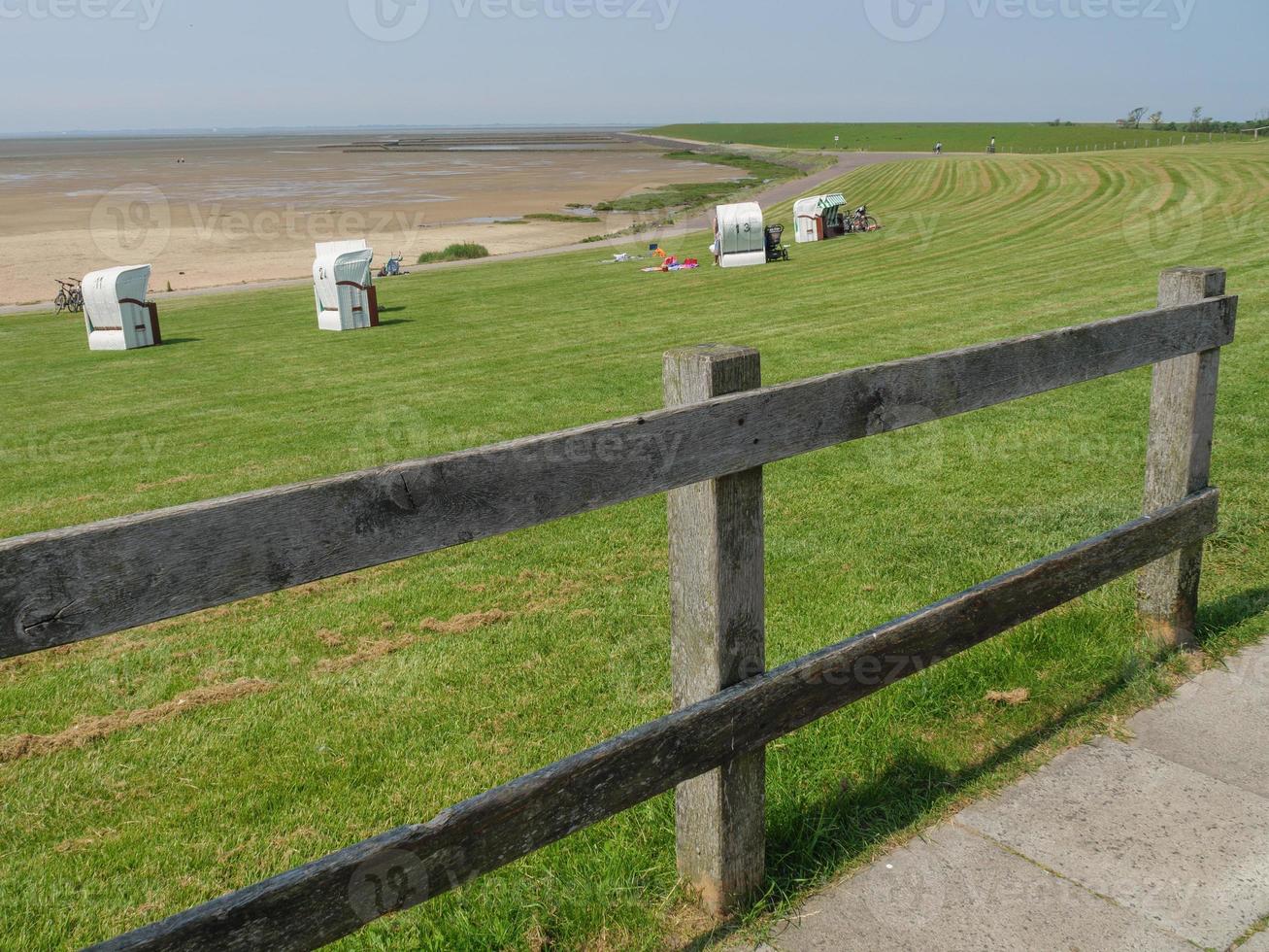 the island Nordstrand in the north sea photo