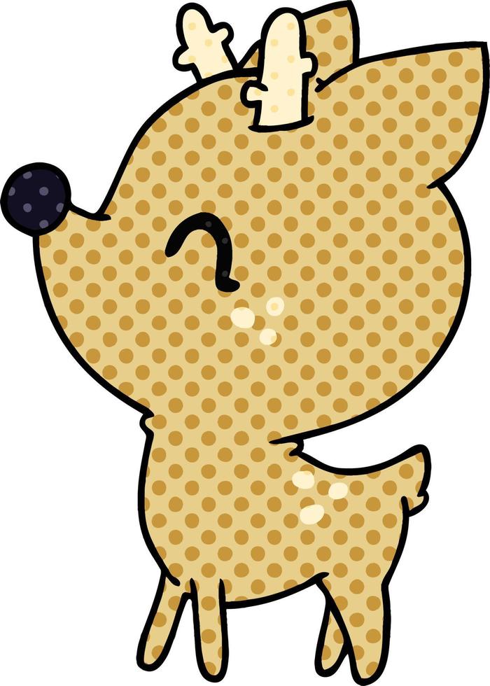 cartoon of  kawaii cute deer vector