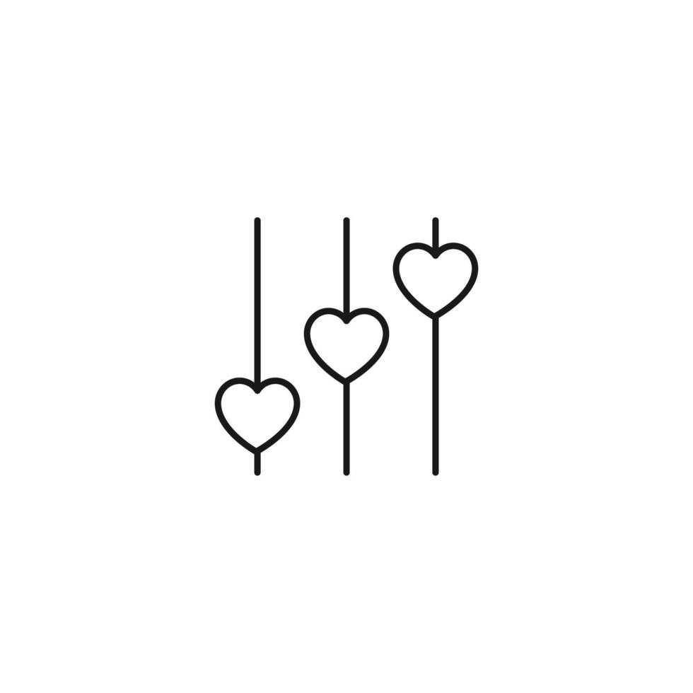 Outline monochrome symbol drawn in flat style with thin line. Editable stroke. Line icon of ice in cocktail glass with swizzle stick vector