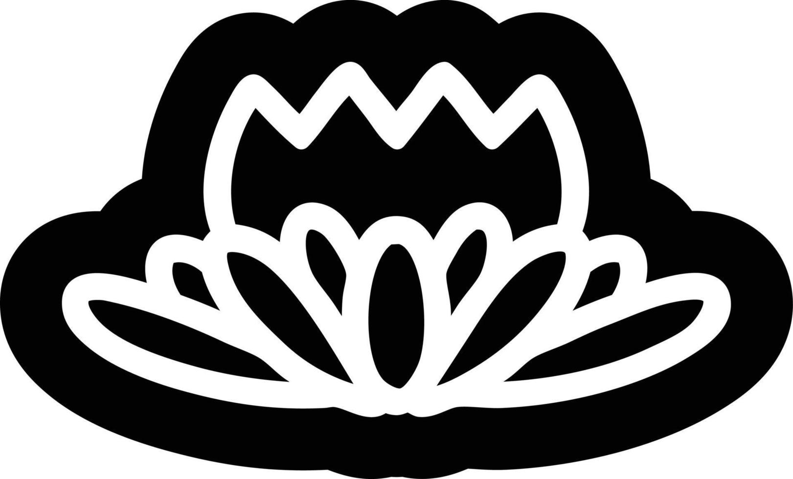 icono de flor de loto vector