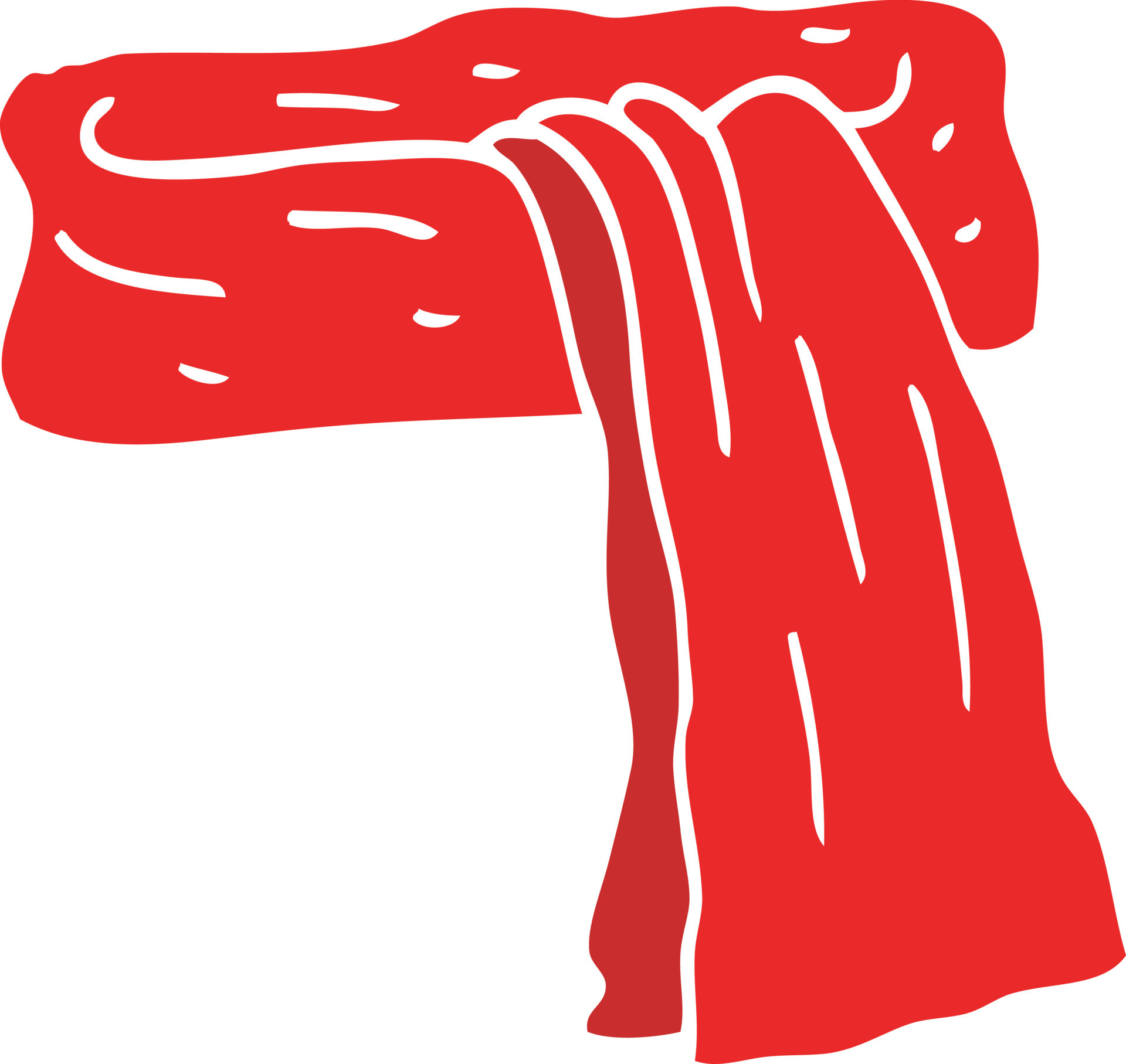 cartoon doodle scarf 10231068 Vector Art at Vecteezy