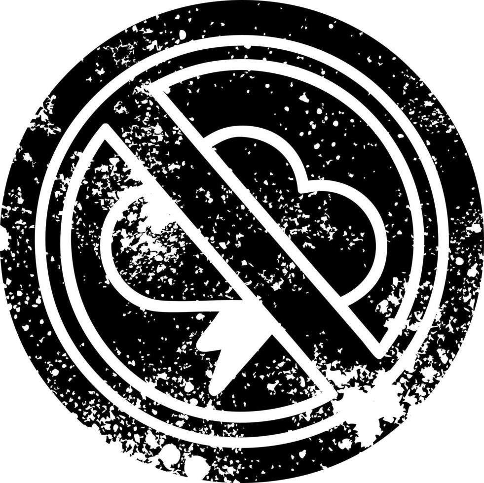 no storms distressed icon vector