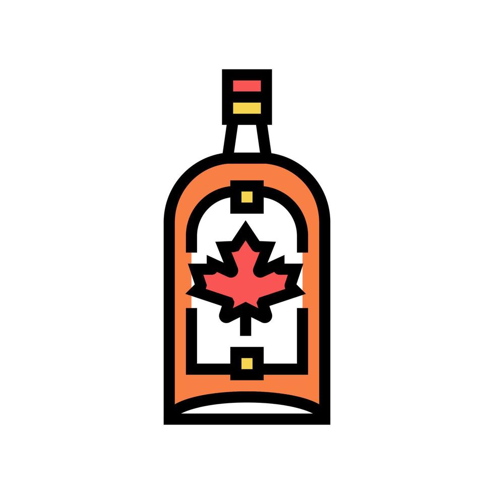 maple spirits color icon vector illustration