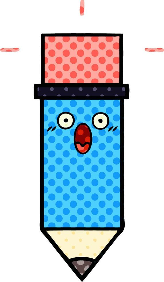comic book style cartoon pencil vector