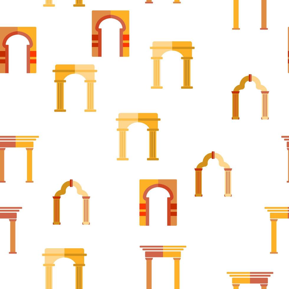 Classic Arch Vector Seamless Pattern