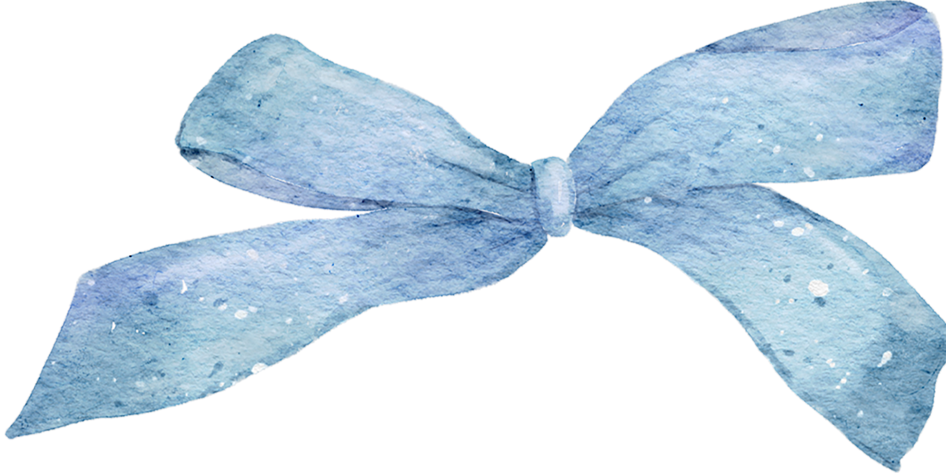 Ribbon bow watercolor png