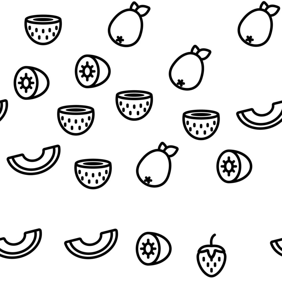 Nature Fruit Vector Seamless Pattern