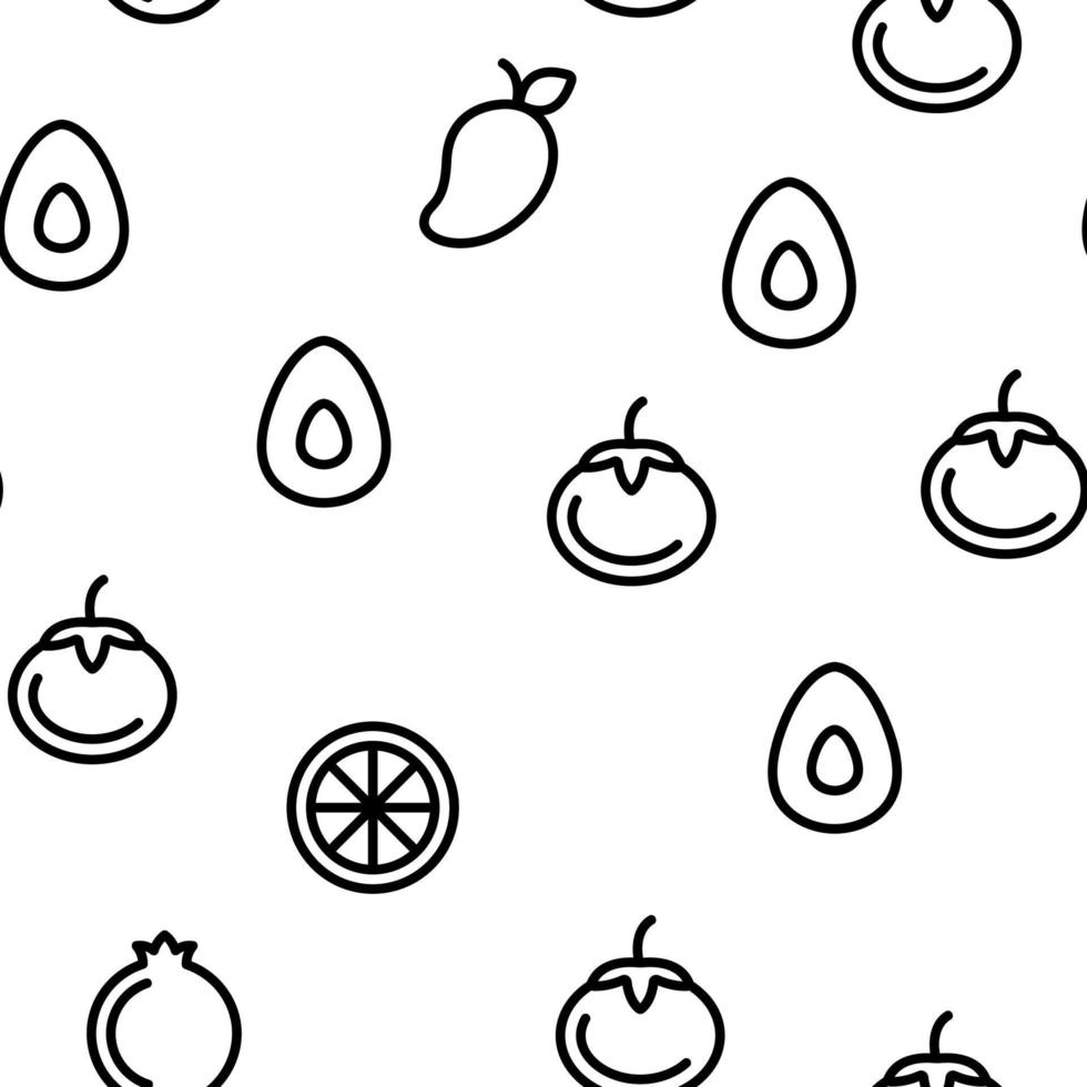 Nature Fruit Vector Seamless Pattern