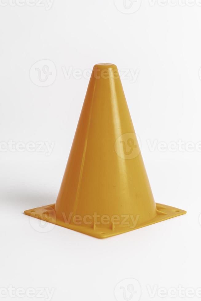 Orange Cone White Background photo