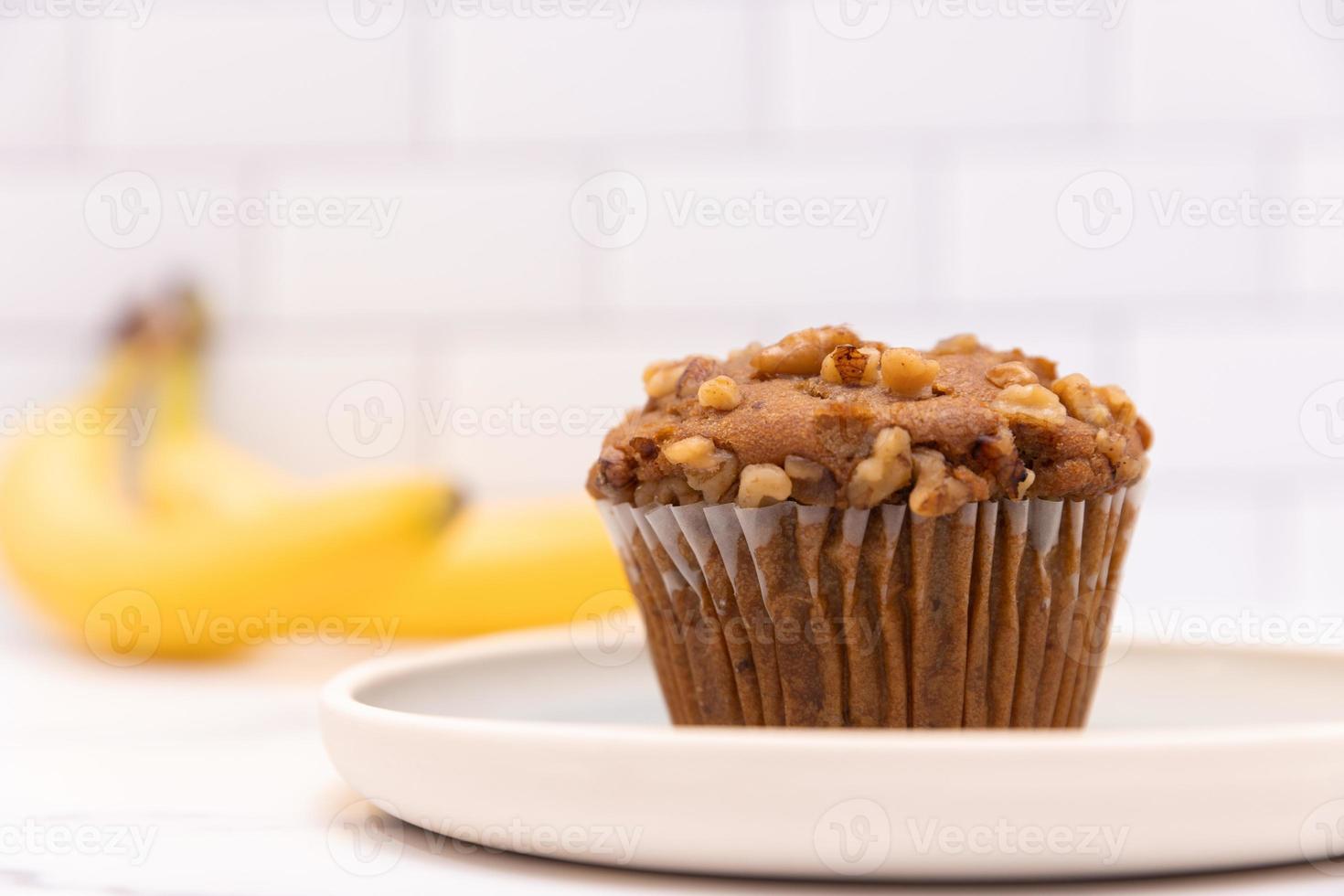 Banana Nut Muffin In A Kitchen photo