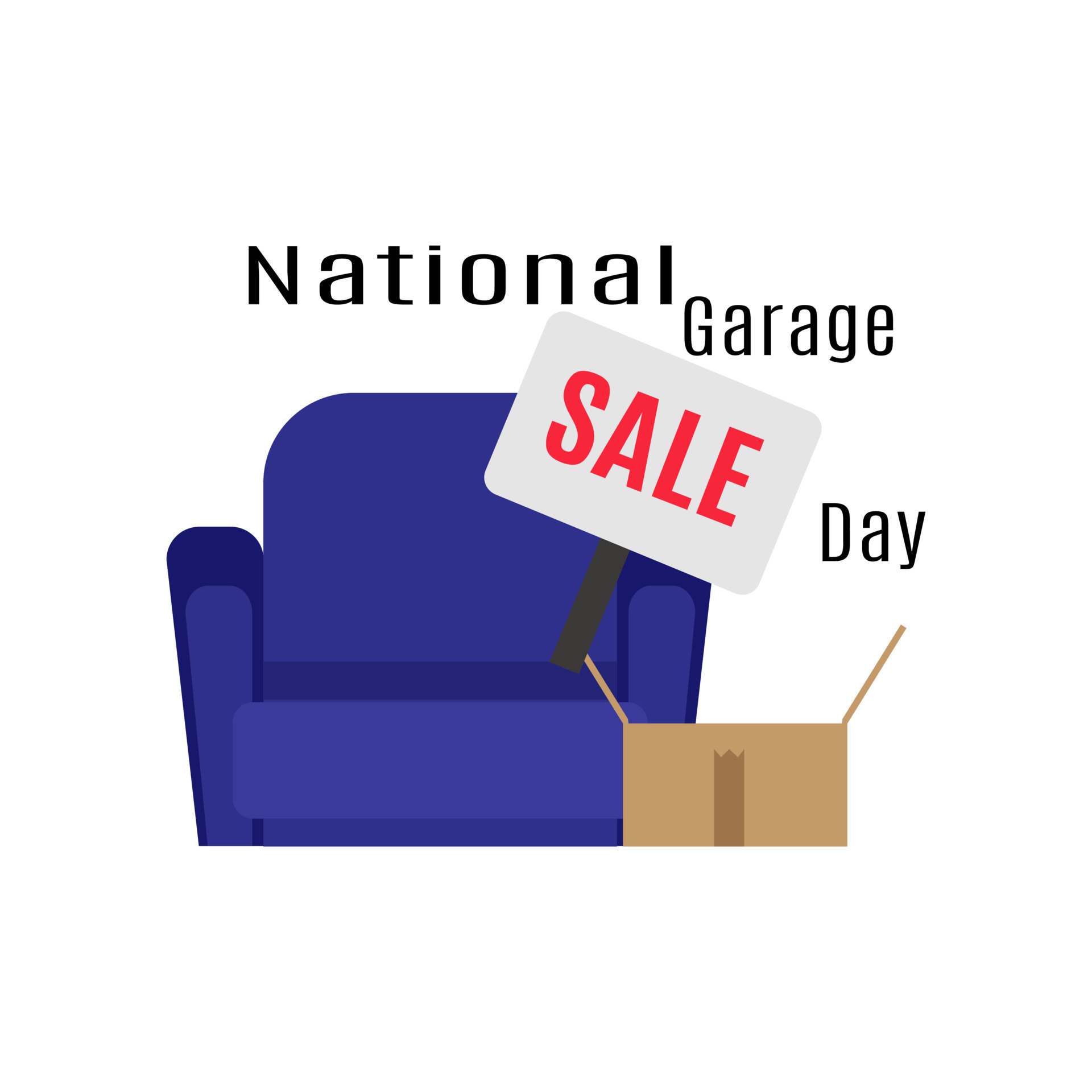 National Garage Sale Day, promotional poster or booklet for sale