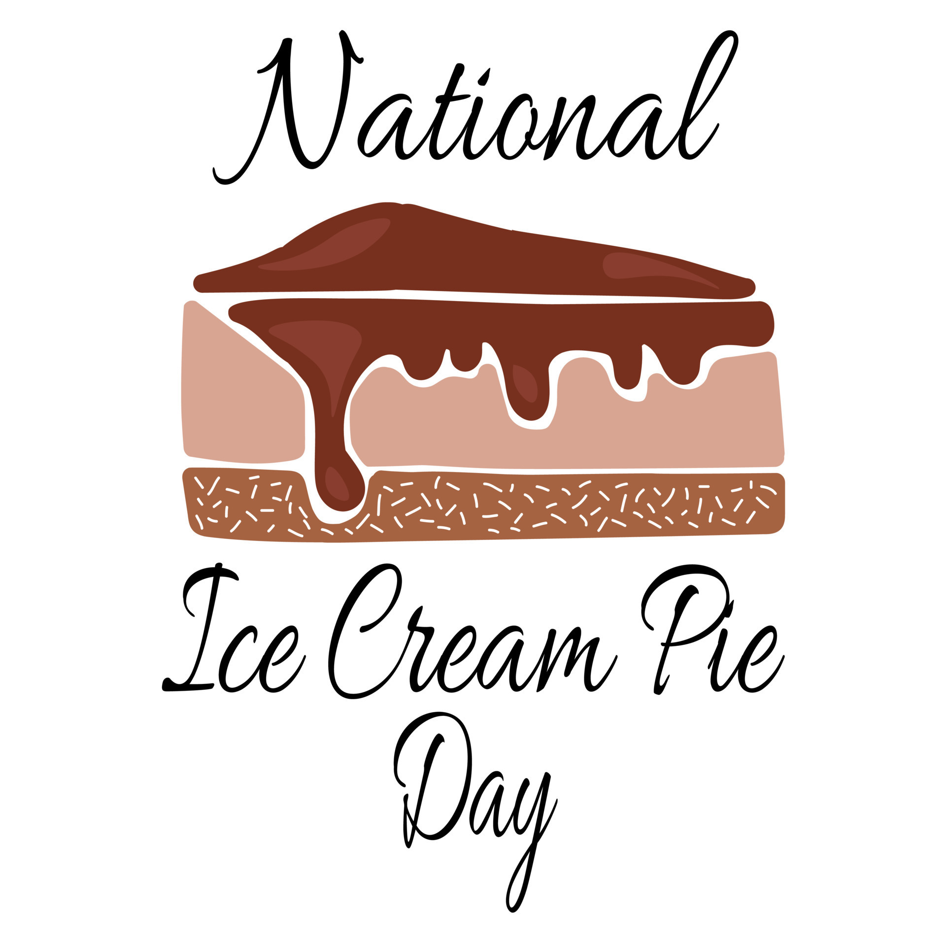 National Ice Cream Pie Day, light dessert for poster or banner 10232667