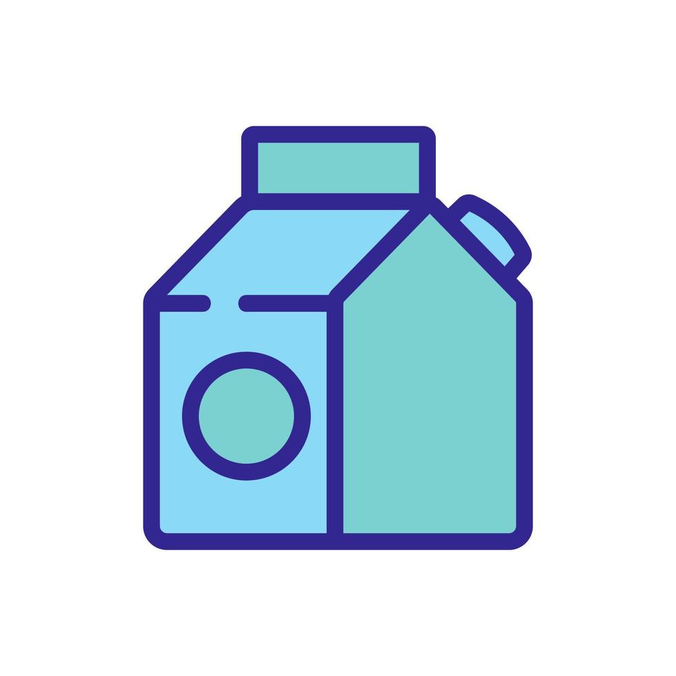 yogur líquido icono vector contorno ilustración
