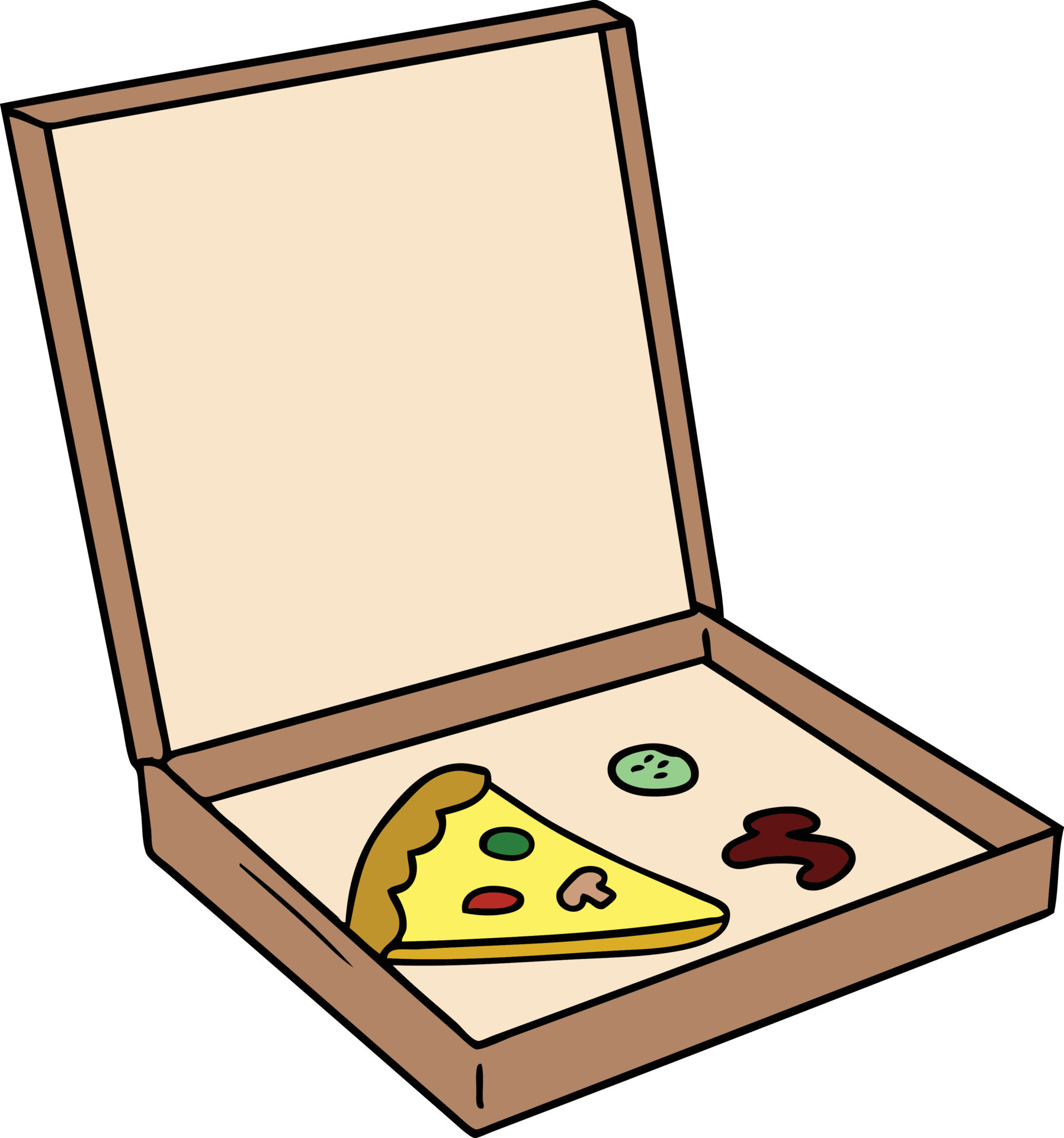 cartoon doodle of a slice of pizza 10233183 Vector Art at Vecteezy