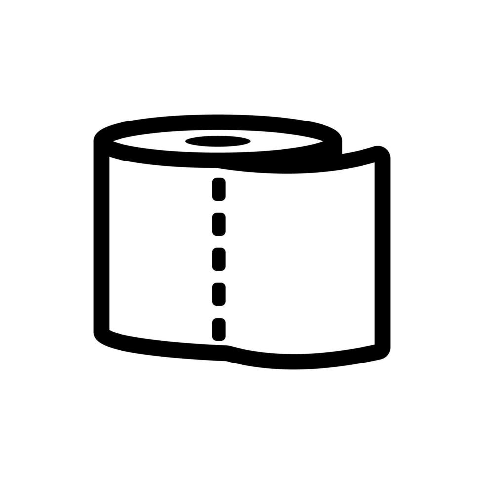 vector de icono de papel higiénico. ilustración de símbolo de contorno aislado