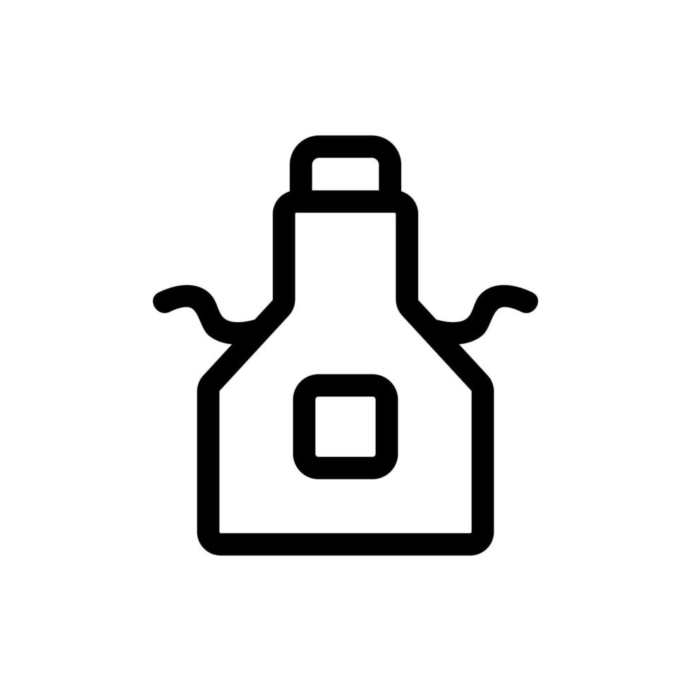 a tool for cleaning the vector icon. Isolated contour symbol illustration