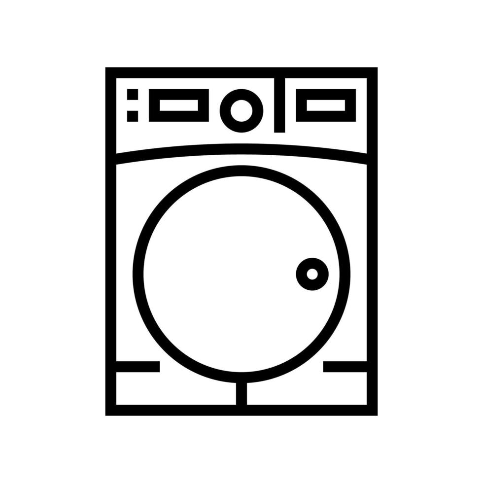 dryer machine line icon vector illustration