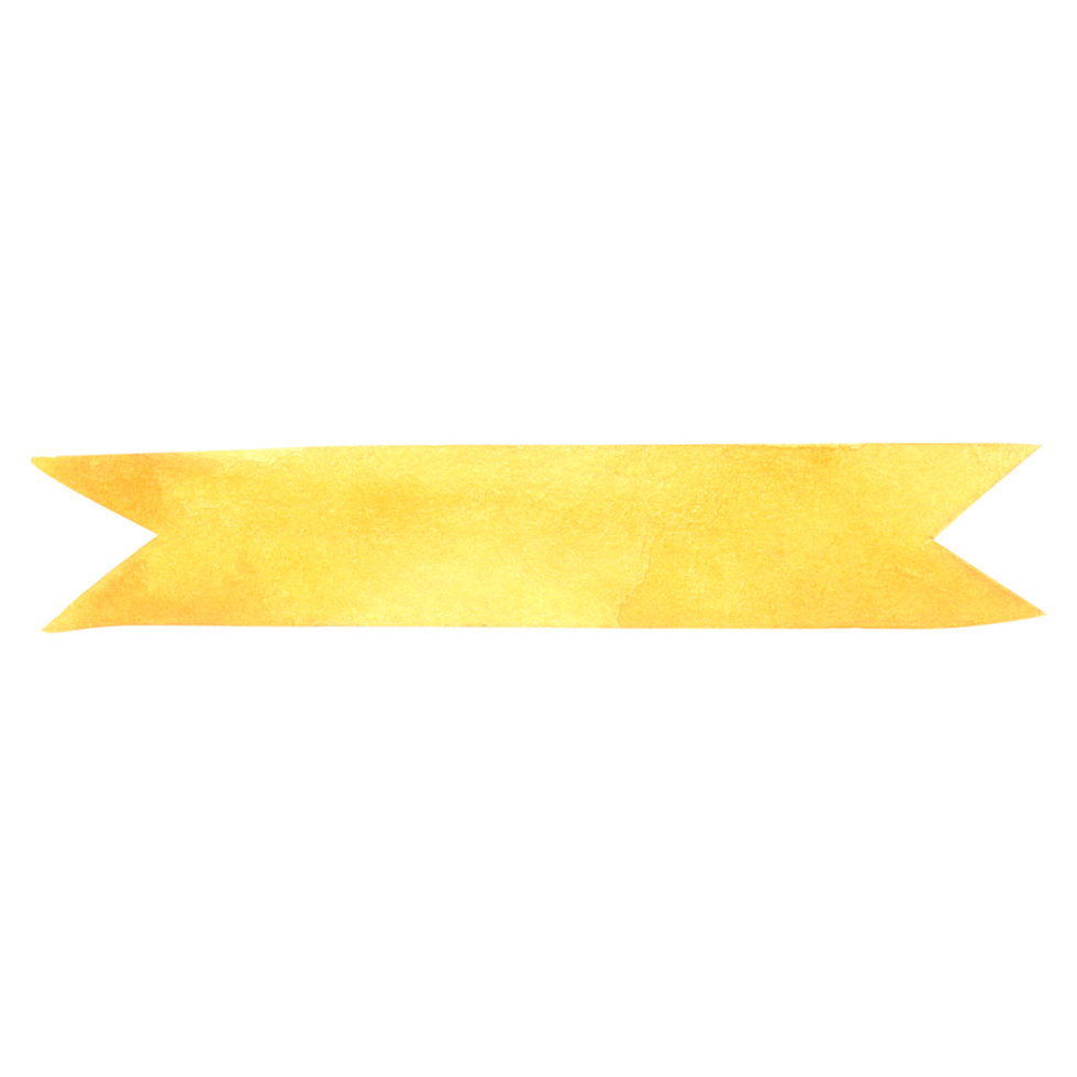 Ribbon banner watercolor png