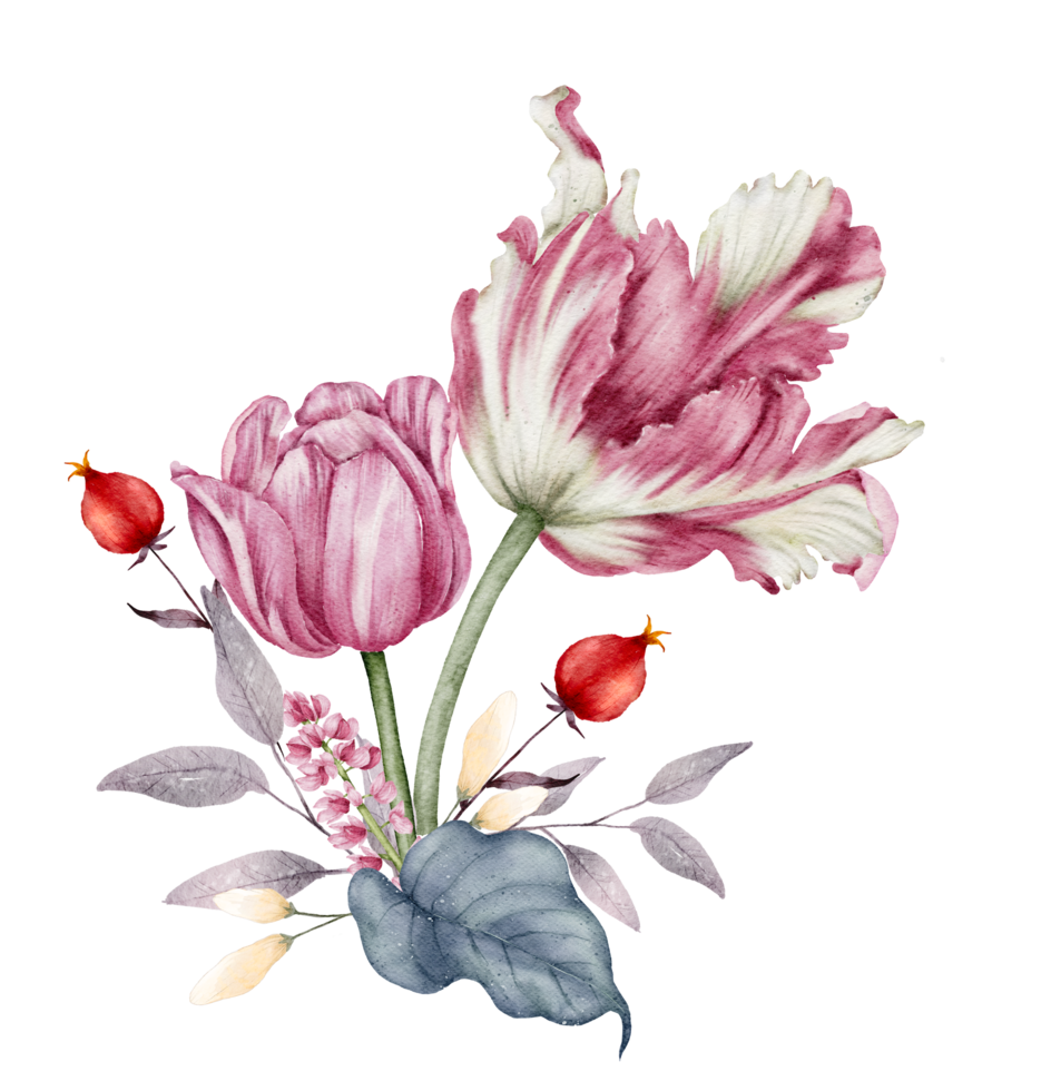 Blumenstrauß Aquarell Hochzeitsblume png