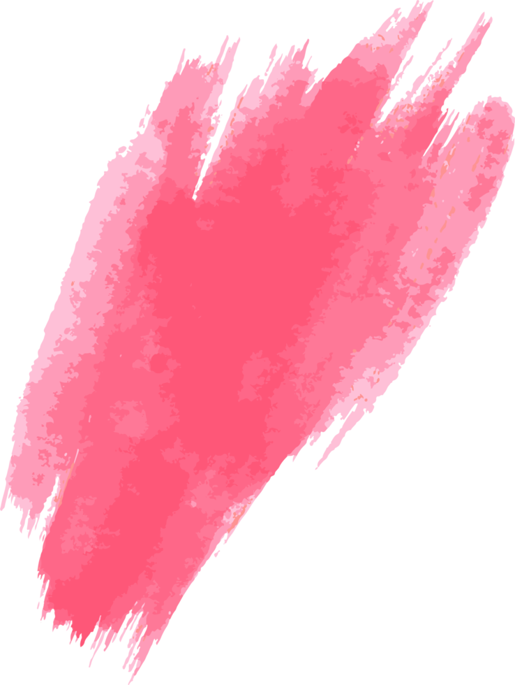 Red Watercolor brush stroke png
