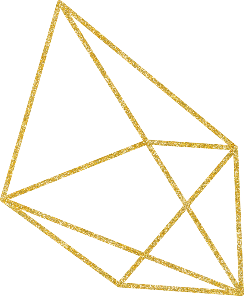 geometric gold line png