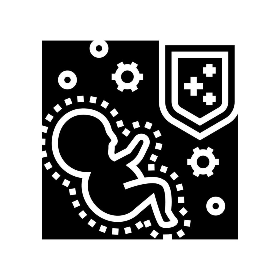 innate immunity glyph icon vector illustration