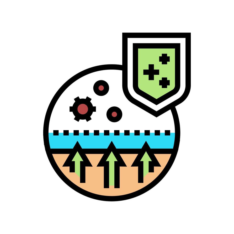 passive immunity color icon vector illustration