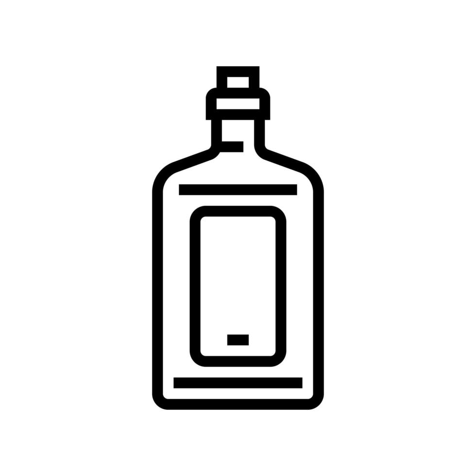 drink bottle line icon vector illustration