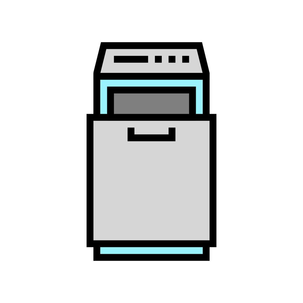 trash compactor color icon vector illustration
