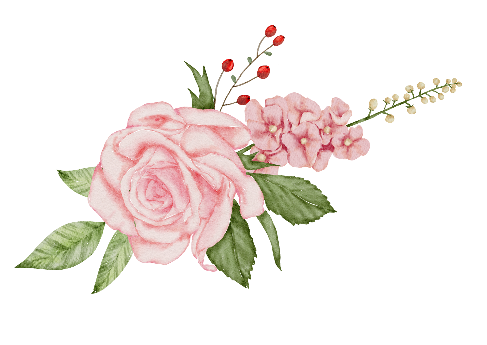Free ramo de flores acuarela flor de la boda 10234856 PNG with Transparent  Background