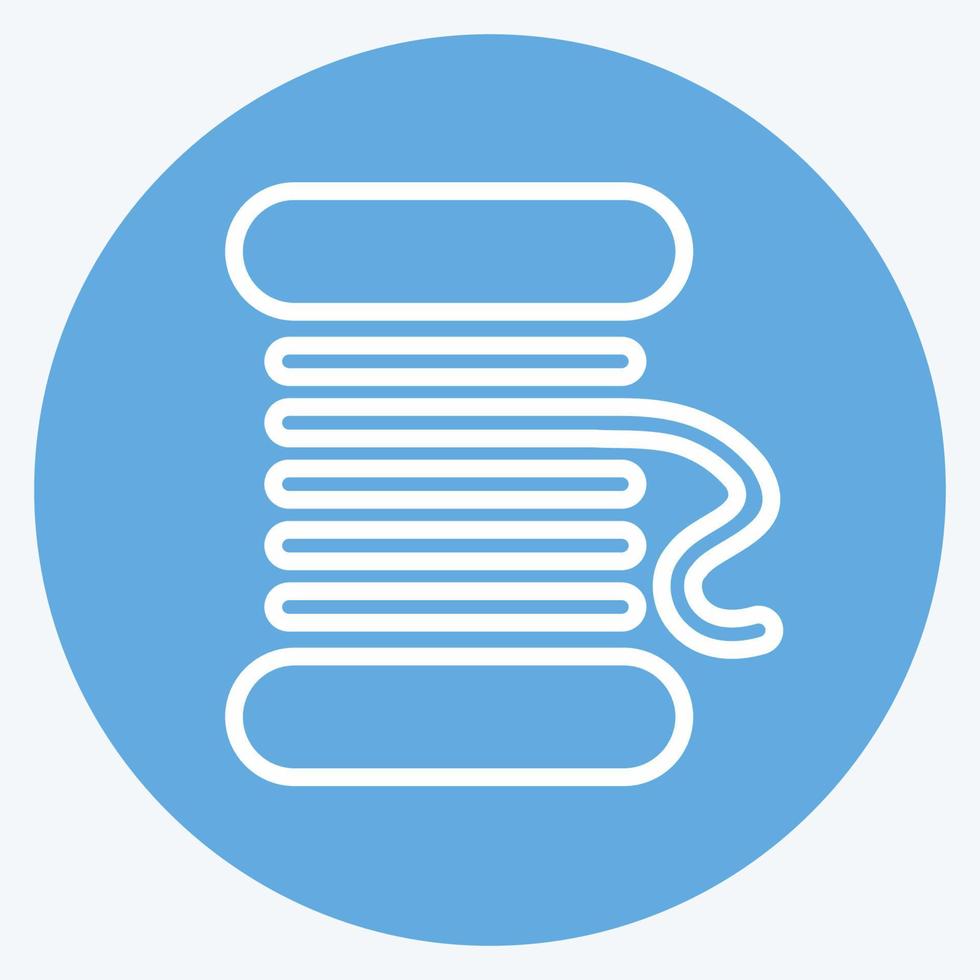 Icon Spool. suitable for education symbol. blue eyes style. simple design editable. design template vector. simple illustration vector
